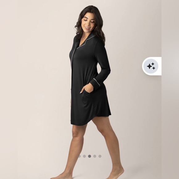 Kindred Bravely Clea Bamboo Long Sleeve Sleep Shirt size Large - Picture 3 of 7